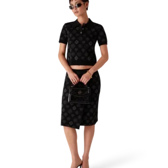 Polo de jacquard con monograma