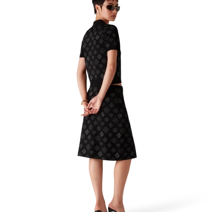 Polo de jacquard con monograma Polo de jacquard con monograma