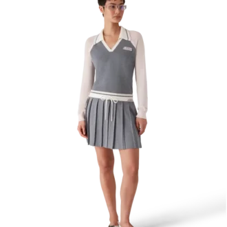 Polo de manga larga Merino Tennis