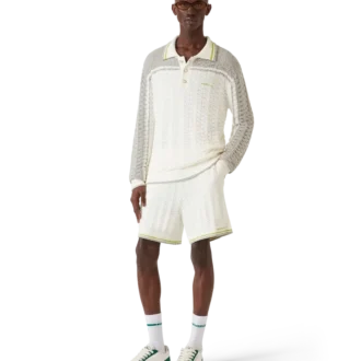 Polo de manga larga Tennis Bouclé