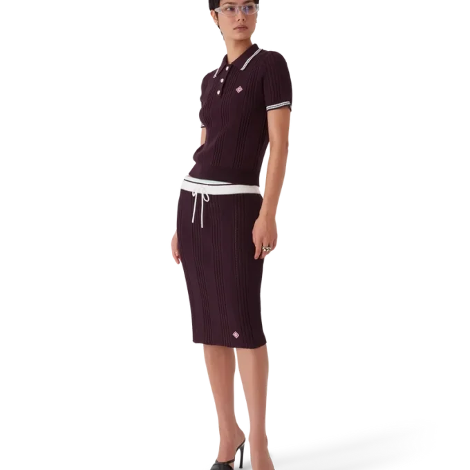 Polo de pantalón corto de punto de algodón Polo de pantalón corto de punto de algodón