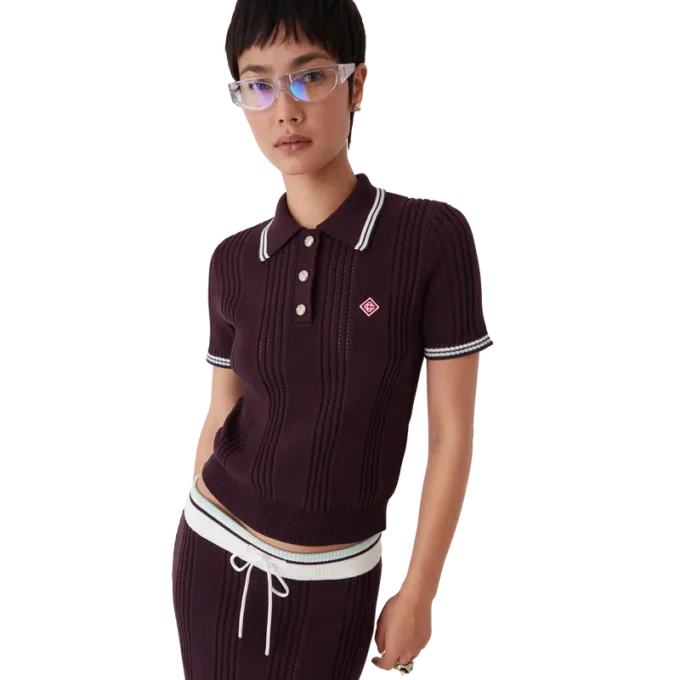 Polo de pantalón corto de punto de algodón Polo de pantalón corto de punto de algodón