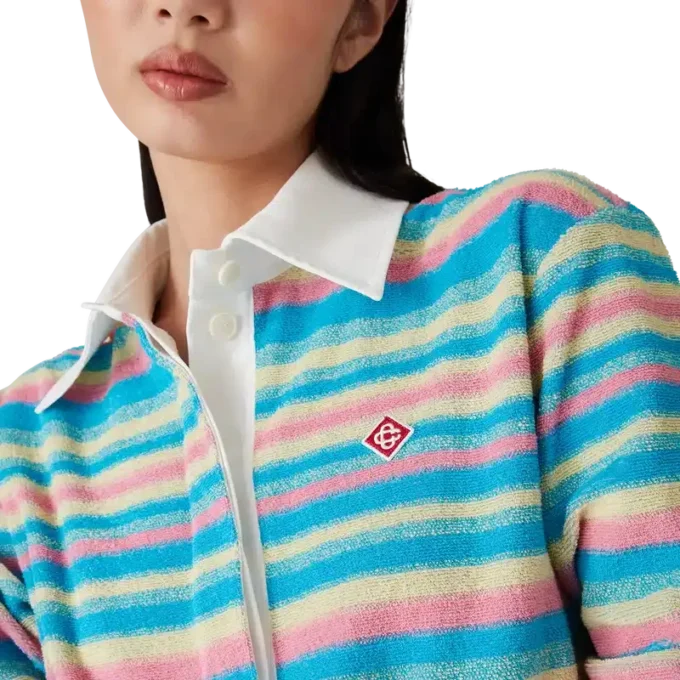 Polo de rizo a rayas