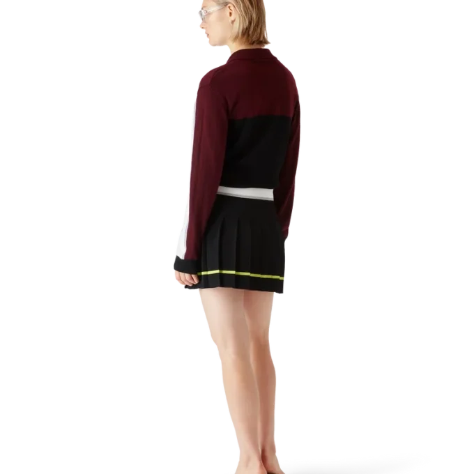 Polo oversize de manga larga a rayas Polo oversize de manga larga a rayas