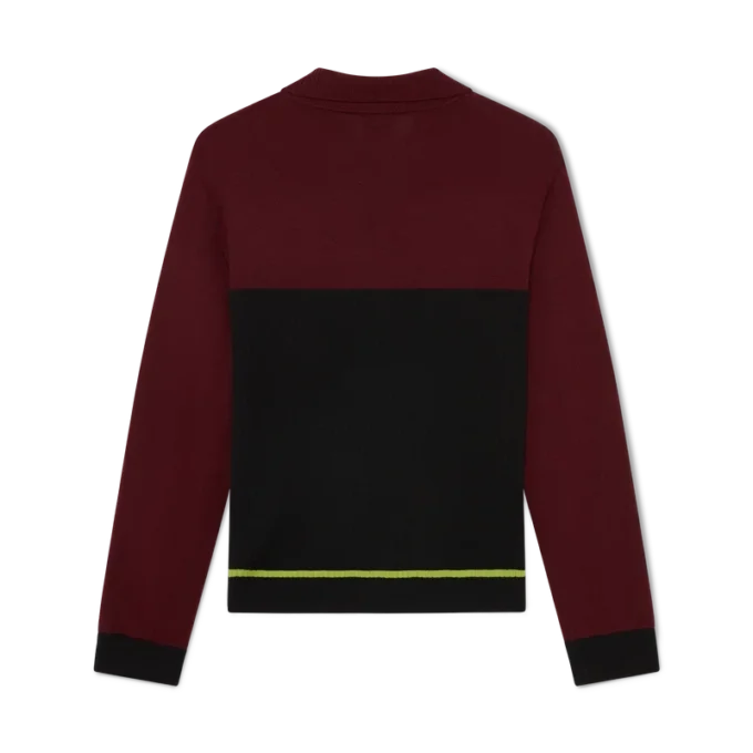 Polo oversize de manga larga a rayas Polo oversize de manga larga a rayas