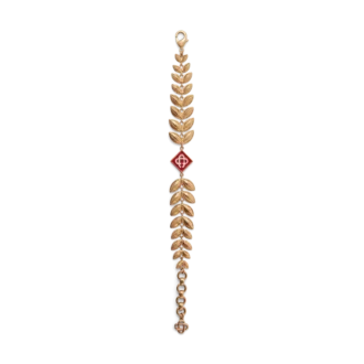 Pulsera de hoja de laurel dorada