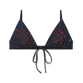 Top de bikini con tirantes Monogram