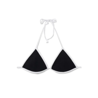 Top de bikini texturizado