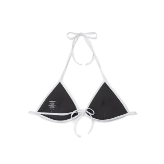 Top de bikini texturizado