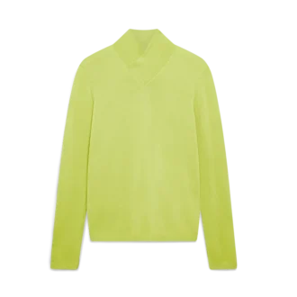 Top de cuello vuelto de merino