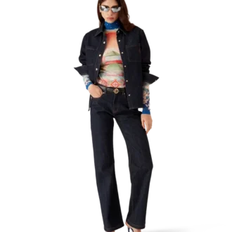 Vaqueros de denim con ribete Laurel