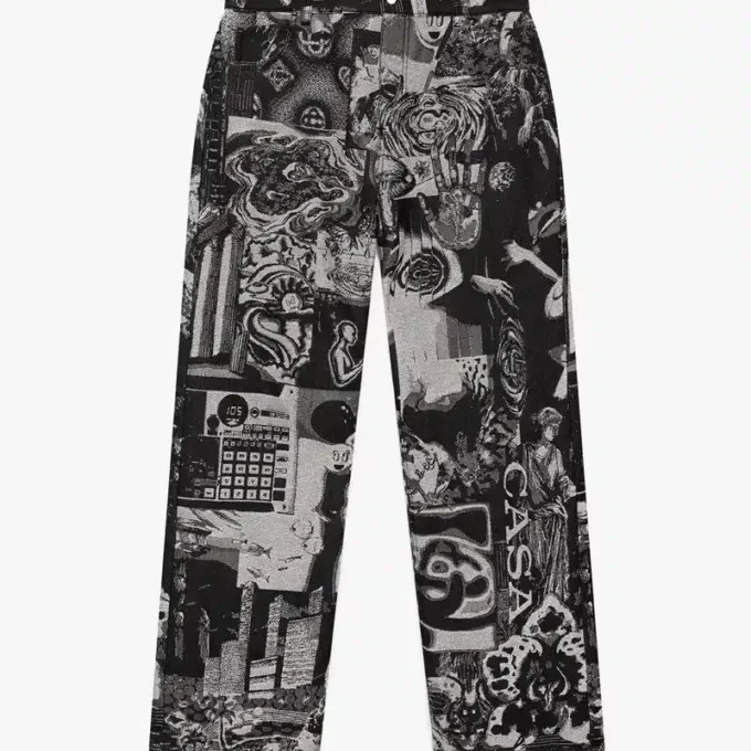 Vaqueros de pierna recta Rave Collage