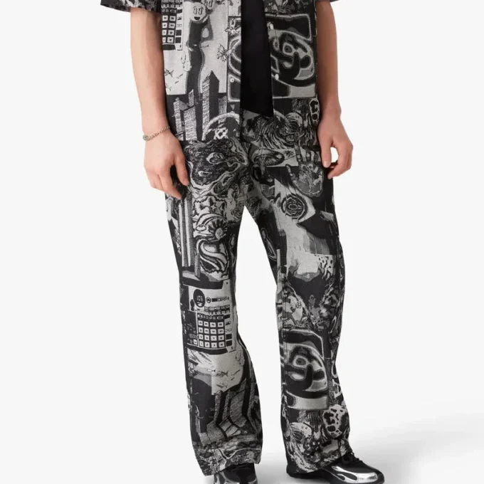 Vaqueros de pierna recta Rave Collage