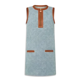 Vestido de denim con monograma