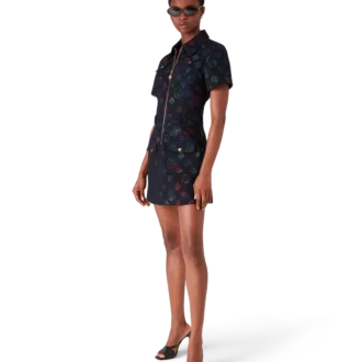 Vestido de denim con monograma