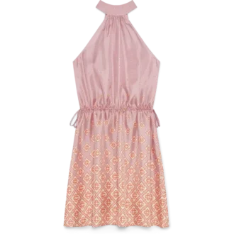 Vestido de seda con degradado Monogram