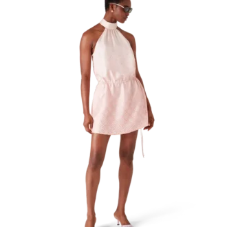 Vestido de seda con degradado Monogram