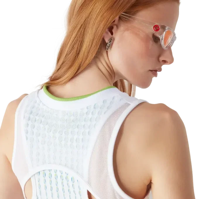 Vestido Racer con estampado de tenis Vestido Racer con estampado de tenis