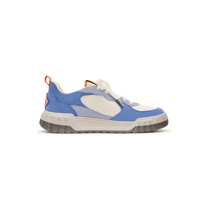 Zapatillas Court para mujer en blanco y azul Zapatillas Court para mujer en blanco y azul