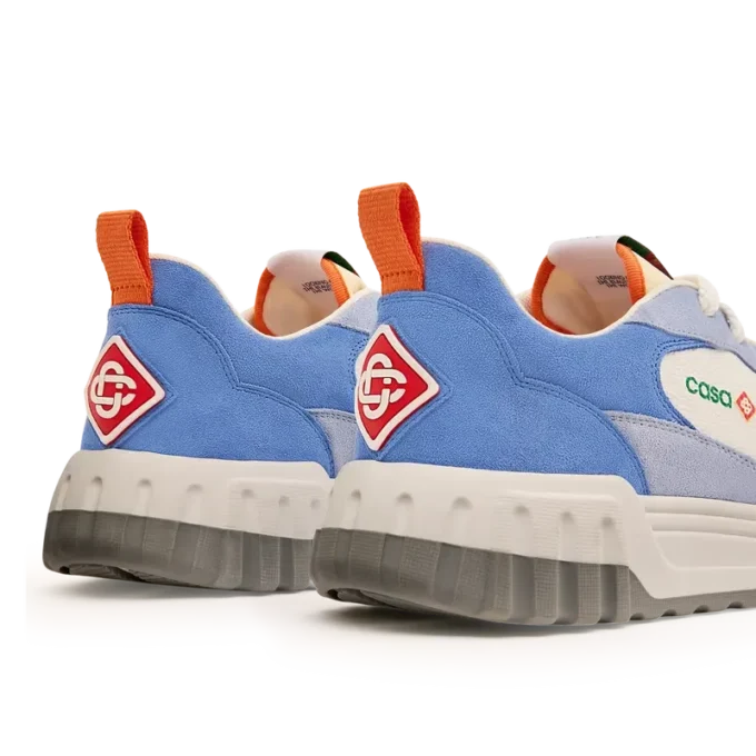 Zapatillas Court para mujer en blanco y azul Zapatillas Court para mujer en blanco y azul