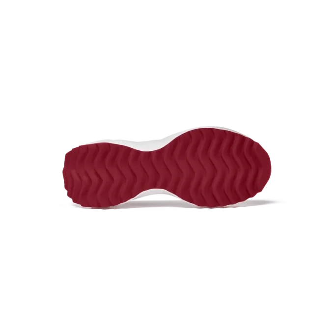 Zapatillas Atlantis para mujer en blanco y rojo intenso