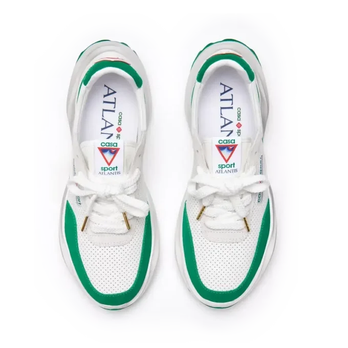 Zapatillas Atlantis para mujer en blanco y verde tenis
