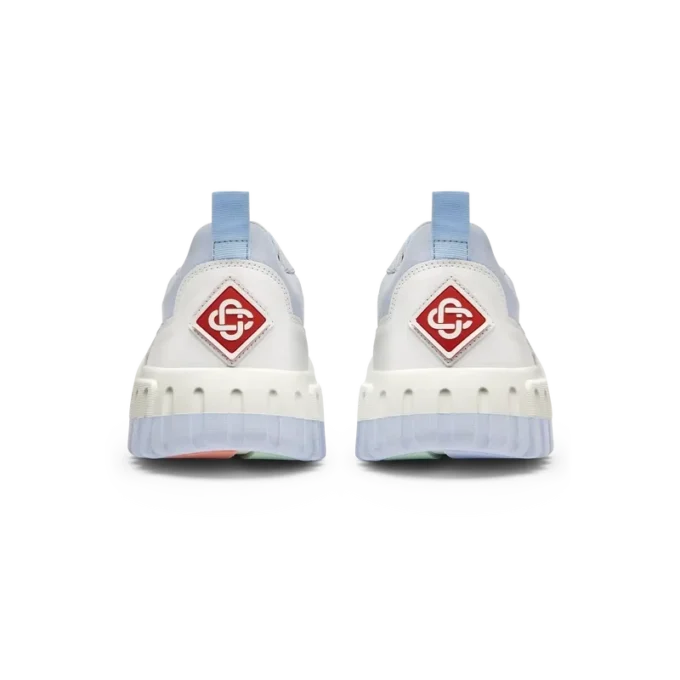 Zapatillas Court para mujer en blanco y azul claro Zapatillas Court para mujer en blanco y azul claro