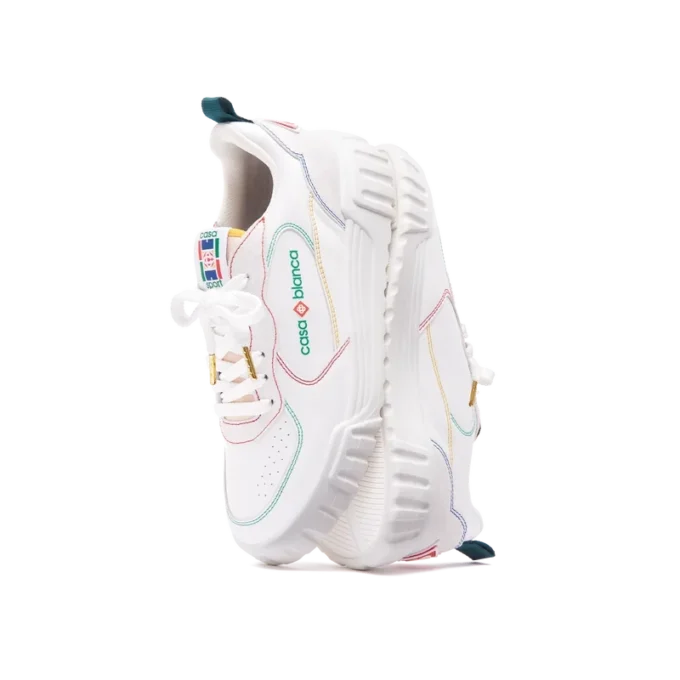 Zapatillas Court para mujer en blanco y multicolor Zapatillas Court para mujer en blanco y multicolor