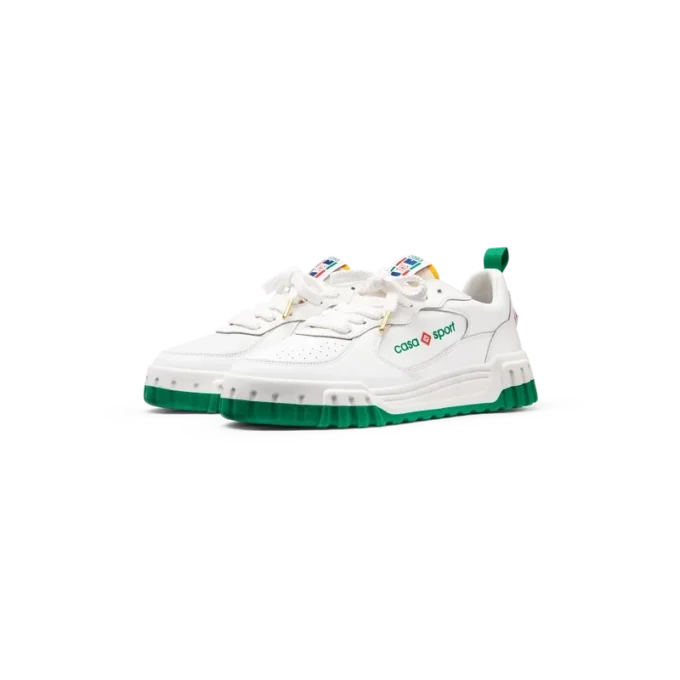 Zapatillas Court para mujer en blanco y verde Zapatillas Court para mujer en blanco y verde