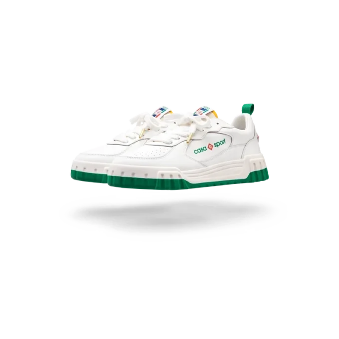 Zapatillas Court para mujer en blanco y verde Zapatillas Court para mujer en blanco y verde