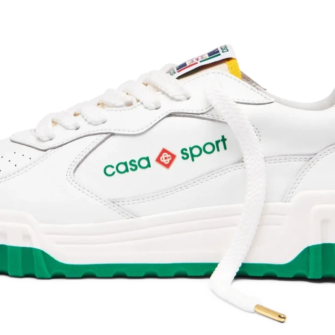 Zapatillas Court para mujer en blanco y verde Zapatillas Court para mujer en blanco y verde