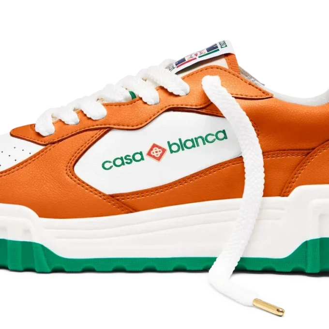 Zapatillas Court para mujer en naranja y blanco Zapatillas Court para mujer en naranja y blanco