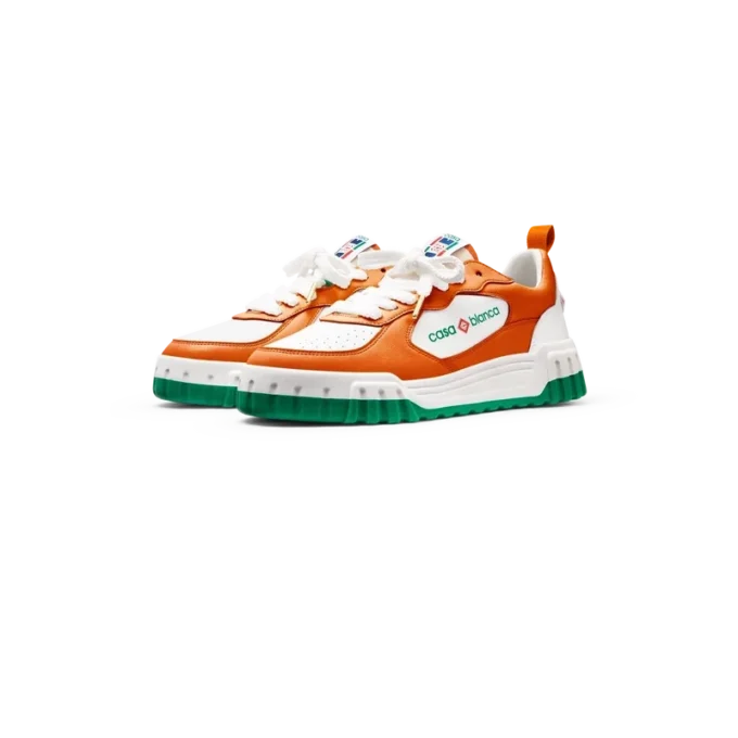 Zapatillas Court para mujer en naranja y blanco Zapatillas Court para mujer en naranja y blanco