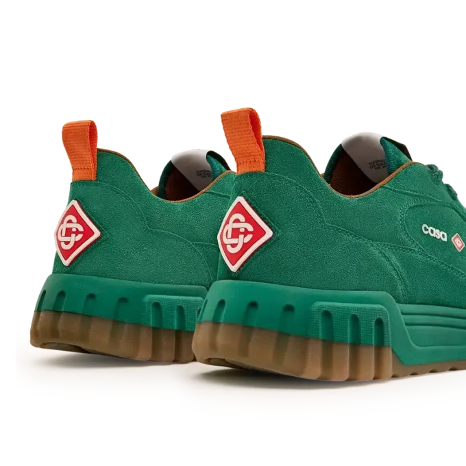 Zapatillas Court de ante verde para mujer Zapatillas Court de ante verde para mujer