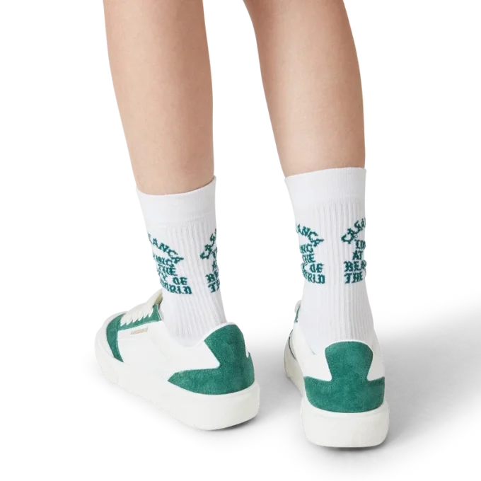 Zapatillas Del Mar blancas y verdes para mujer Zapatillas Del Mar blancas y verdes para mujer